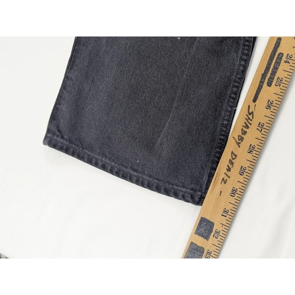 Agolde High Rise Stovepipe Jeans Womens 33 Black‎ Straight Leg 34x31 Designer